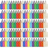 Jexine 100 Pcs Non Woven Bags Reusable Gift Bag