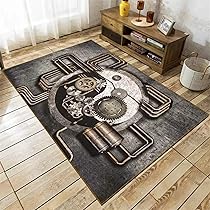 theory セットアップ　RUG WARM Amazon.com: HONGXIU Retro Punk Steam Area Rug,3x5ft
