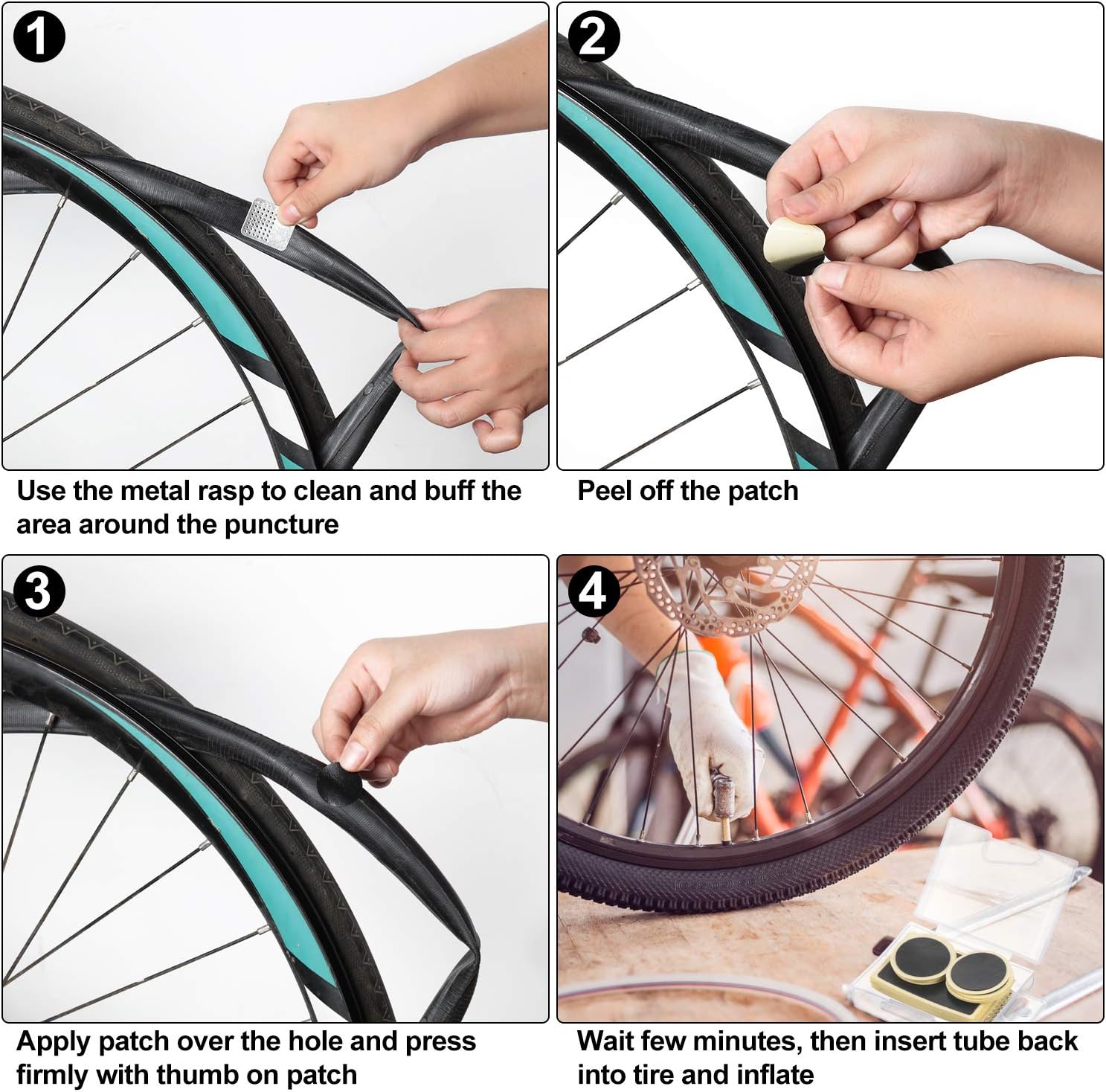 repeated punctures bike