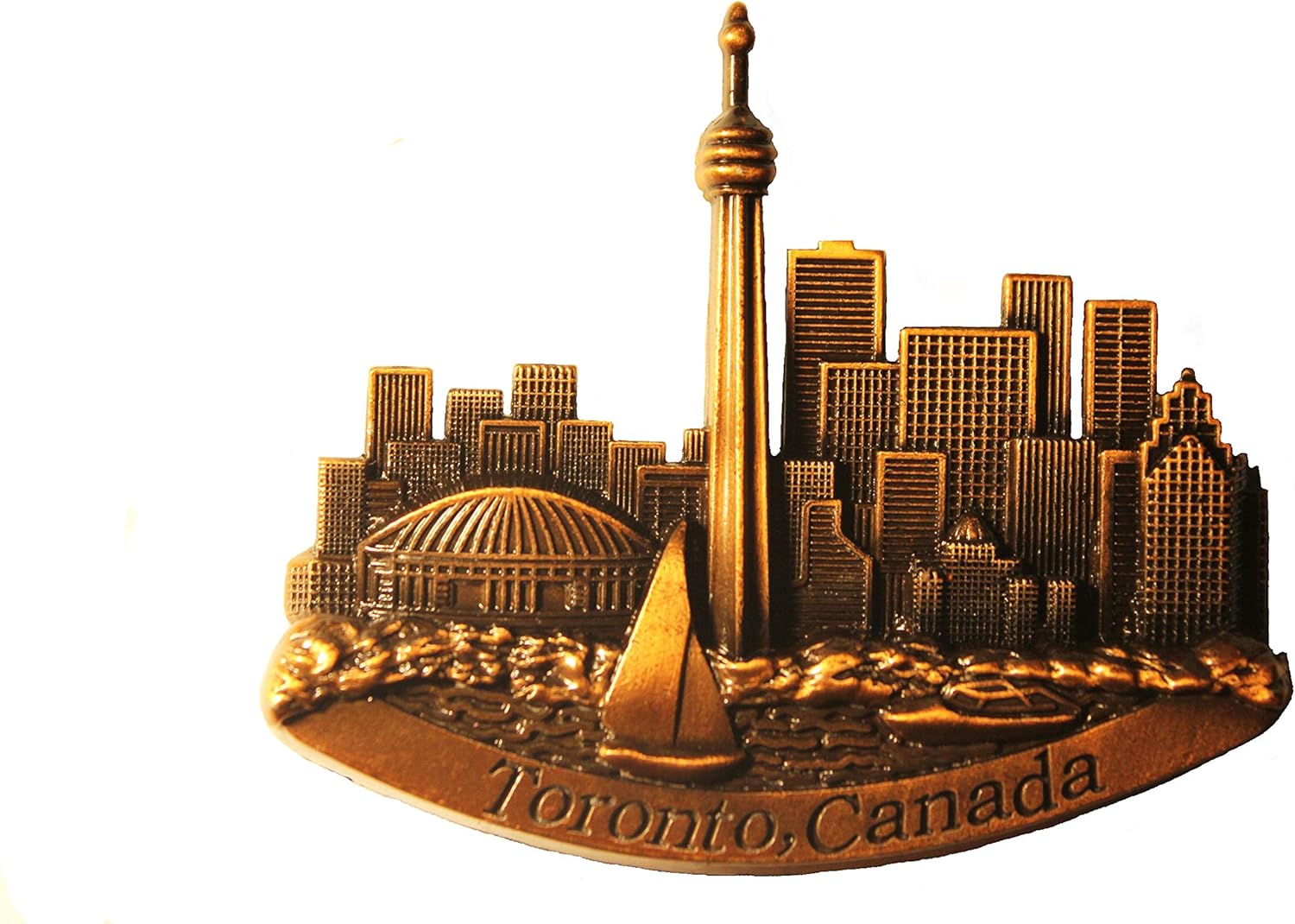 Toronto Canada CN Tower Skyline Bronze Embossed Fridge New Amazon.ca Office Products