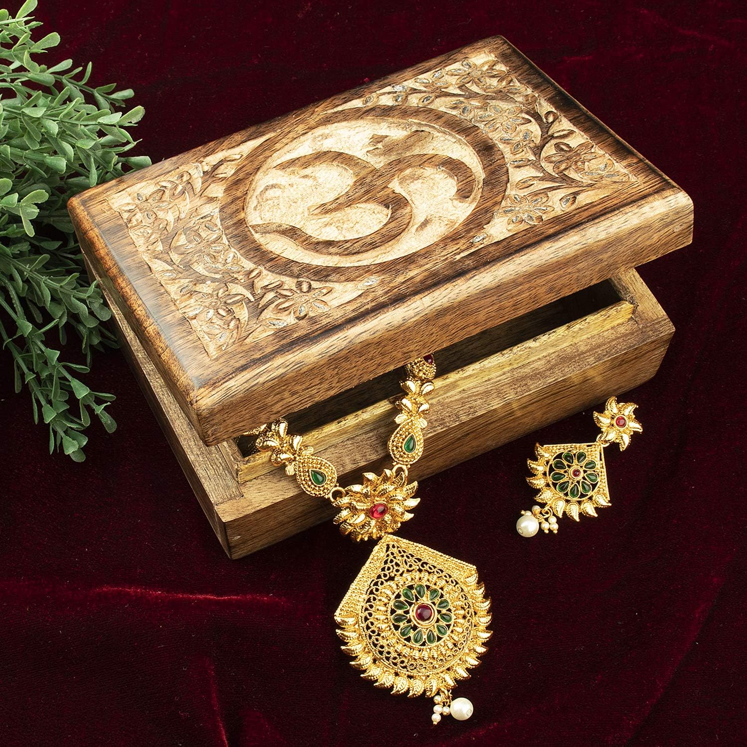 Icrafts Wooden Celtic Keepsake Trinket Jewellery Box Storage Organizer | Handmade |(17.5 X 12.5 cm)