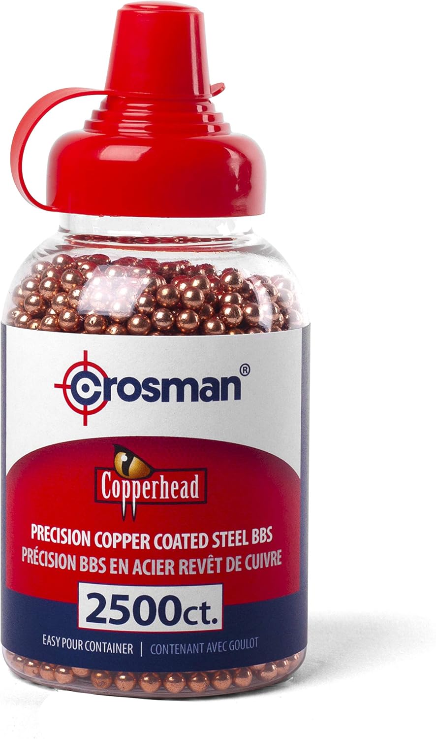 Crosman Copperhead 4.5mm Copper Coated BBs in EZ-Pour Bottle for BB Air Pistols and BB Air Rifles (6000-Count) : Air Gun Pellets : Sports & Outdoors