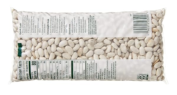 AMAZON FRESH, GREAT NORTHERN BEANS, WHOLE, 16 OZ