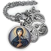 St. Agrippina Keychain, Necklace or Clip, Patron Saint Confirmation Gift