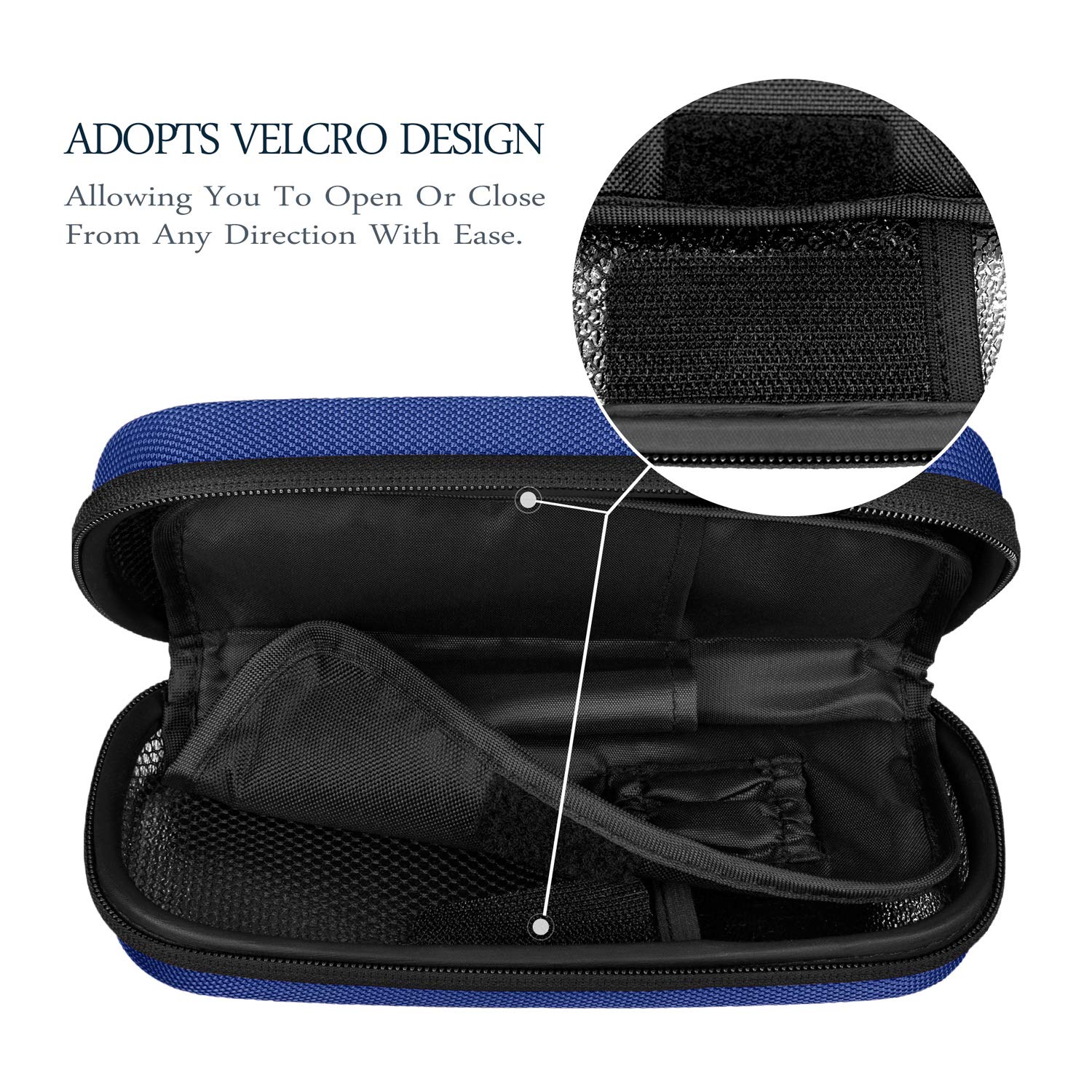 SHBC Insulin Cooler Travel Case for Diabetic Organize Medication Insulated Cooling Bag with 2 Ice Packs Blue…