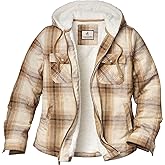 Legendary Whitetails womens Hooded Shacket With Drawstring Hood Berber Lined Shirt Jacket