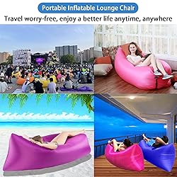 DERJLY Inflatable Lounger Air Sofa Hammock for