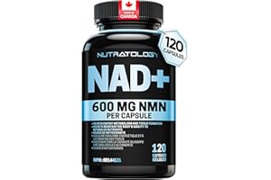 Nutratology NMN Supplement - 1200 mg Per Serving - NAD+ Booster - Made In Canada - Premium 99% Purity - Protects Cellular Hea