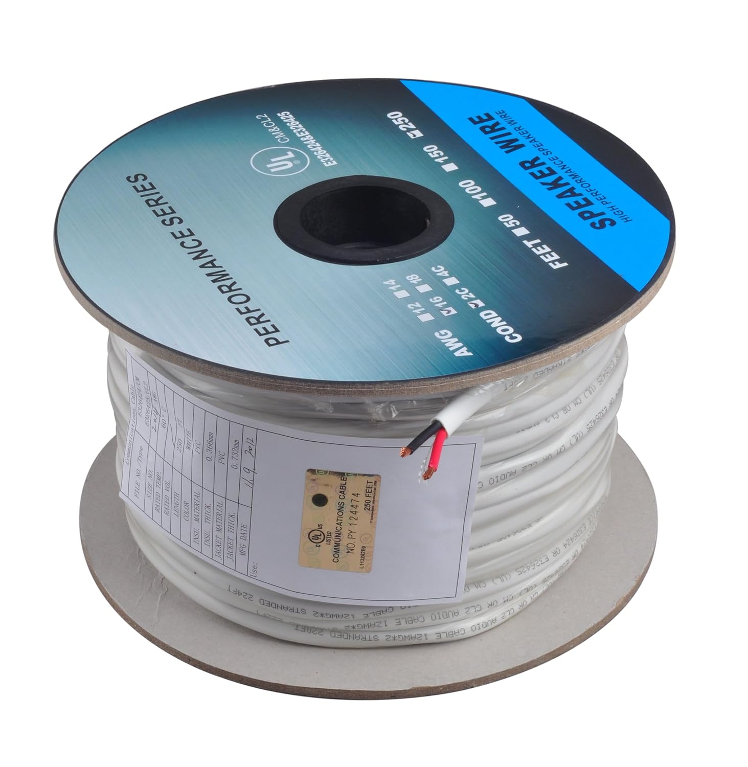 Amazon.com: C&E 500 feet, 16AWG 2 Conductor Solid Copper, Oxygen ...