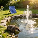 Biling 12W Solar Water Pump 450L/H with 4 Nozzles Filter Tubing view 5