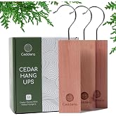 Ceddera Cedar Hang Ups 14 Pack | Natural Cedar Blocks for Clothes Storage | Eco Friendly Cedarwood for Closets | Moth Ball Alternative