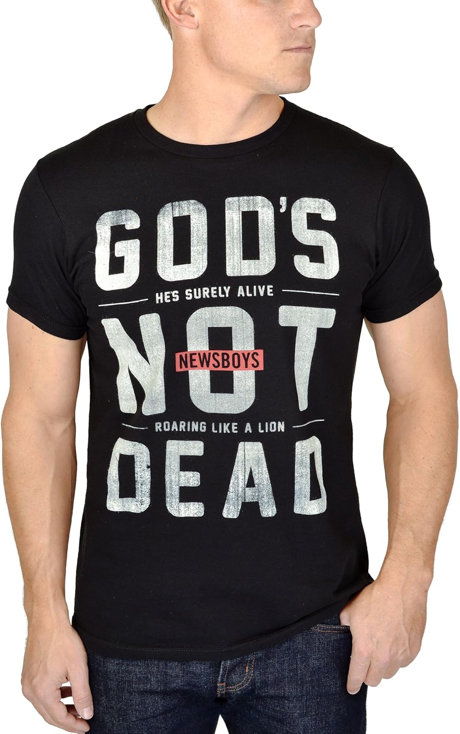 Newsboys God's Not Dead Black Christian Band T Shirt
