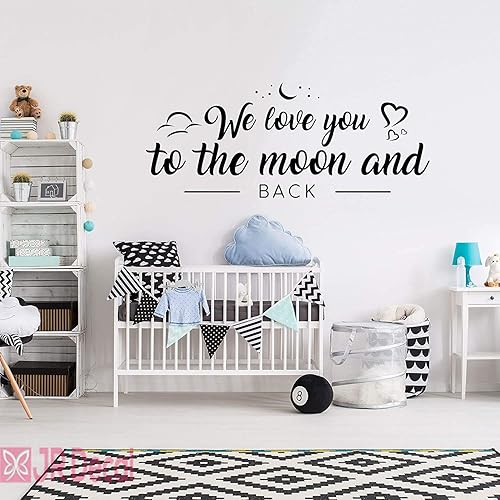love you to the moon and back nursery decor