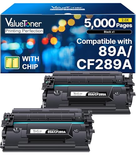 Toner Duston CF289A Compatibile HP LaserJet M507/M528 E MFP E52645 – Resa 5.000 Pagine, Nero