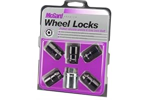 McGard 24526 Chrome/Black Wheel Locks, M12 x 1.5 Thread Size, Set of 5