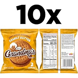 Grandma's Cookies, Peanut Butter, 2.5 Ounce