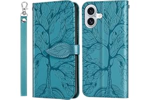 Aimigel Wallet Case for Apple iPhone 16 6.1", Short Strap Leather Case for Apple iPhone 16,Folio Cover for iPhone 16 2024 Fli