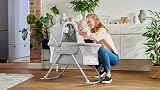 Kinderkraft LOVI 3in1 Baby Crib Cradle Travel Cot Rocker Gray 0-9 kg view 2