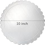 Tebery 30 Pack 10 Inch Silver Cake Boards 2 mm Thick Round Base view 2
