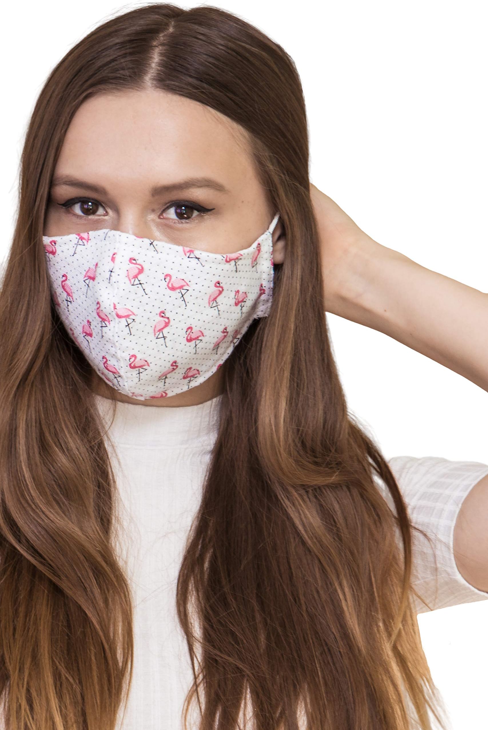 IDentity Lingerie Face Mask 100% Cotton Reusable & Washable Triple Layer Cover Fashion Mouth Outdoor Mask UK Brand