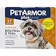 PetArmor Plus Flea and Tick Prevention for Dogs, Dog Flea and Tick Treatment, 1 Dose, Waterproof Topical, Fast Acting, Small Dogs (5-22 lbs)