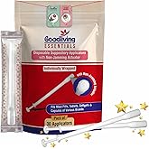 Suppository Applicators Mega Pack 30 Count Hygienic Inserter | Fits Suppositories Without Getting Stuck Inside With Our Innovative Pusher | Soft Tip, Smooth & Pain-Free Suppository Insertion Tool