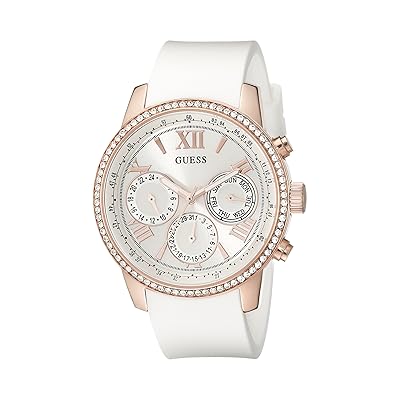 Buy GUESS Womens Rose Gold-Tone Silicone Watch at Ubuy Nigeria
