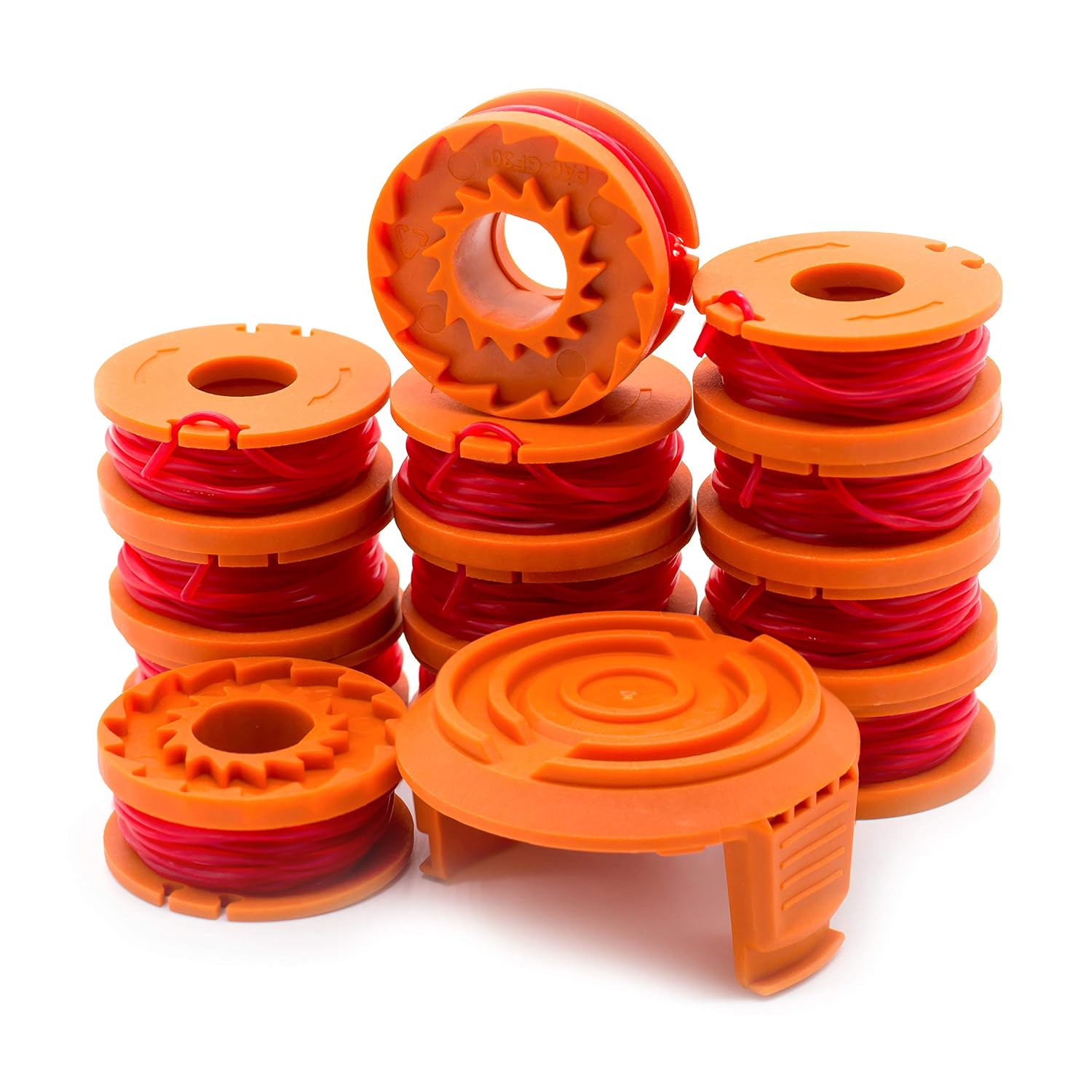 Garden Ninja [13-Pack Replacement Trimmer/Edger Spool for WA0010, 12-Spool with 1 Cap