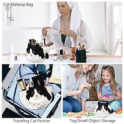 Openhahaha Drawstring Makeup Bag, Cat Makeup
