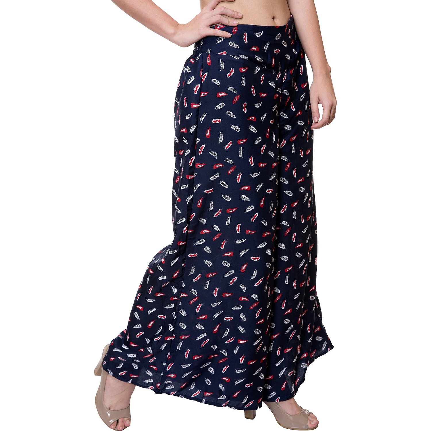 tashi printed poly crepe stylish plazzo for women