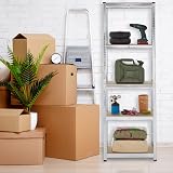 Relaxdays Heavy Duty 5 Level Shelving 180x60x30cm 500kg Garage Storage Metal MDF view 2