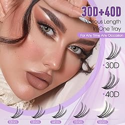 Lash Clusters Kit Natural for DIY: 280-Pcs 30D+40D