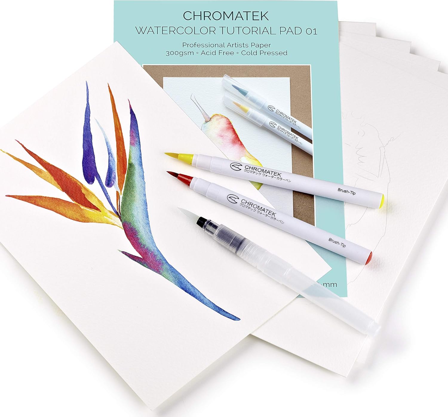 CHROMATEK Watercolour Brush Pen Set 30 - Image 5