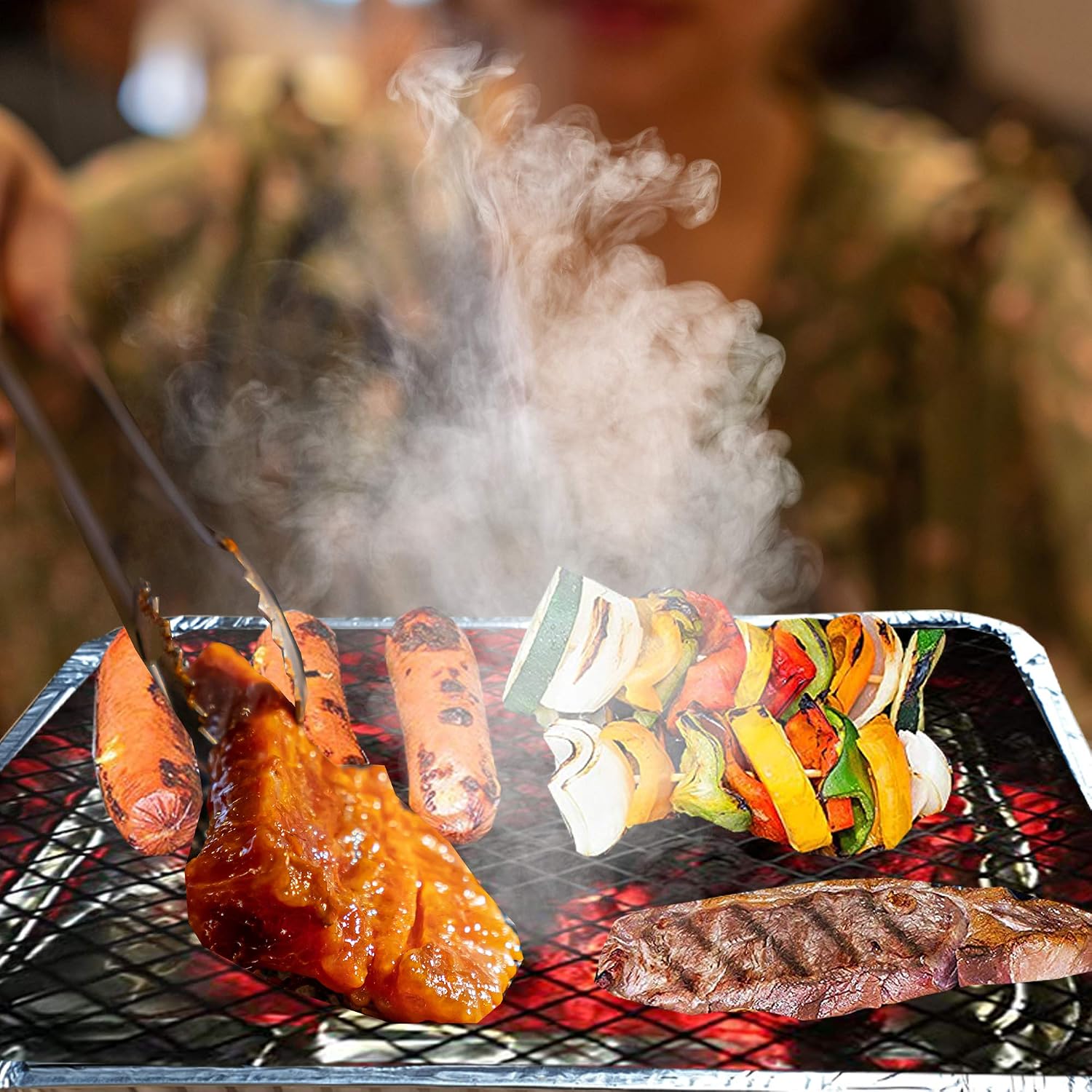 BIG M's BBQ Instant Disposable Barbecues. Great for small parties or for a quick BBQ with charcoal & firelighter. Lights with 1 Match - Image 3