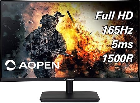 Amazon Com Aopen 27hc5r Pbiipx 27 1500r Curved Full Hd 19 X 1080 Va Gaming Monitor With Amd Radeon Freesync Premium Technology 165hz Display Port 2 X Hdmi Ports Black Computers Accessories Amazon Com Aopen 27hc5r Pbiipx 27 1500r Curved Full Hd 19 X 1080 Va Gaming Monitor With Amd Radeon Freesync Premium Technology 165hz Display Port 2 X Hdmi Ports Black Computers Accessories