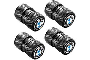 Lianxiaw Metal Auto Tire Valve Stem Compatible with BMW 1 2 3 4 5 6 7 Series X1 X2 X3 X5 X6 X7Trim Accessories 4pcs Black