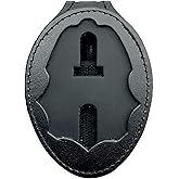 Harris County Sheriff Badge Holder – Clip-On With Neck Chain, Cut-Out Style, Black