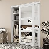 Bypass Mirrored Sliding Closet Door 60" x