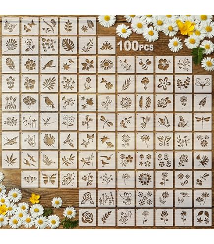 thumbnail image 2 of Penny Black Floral Wings Stencils 25-022* - Simon Says Stamp 2 of 11