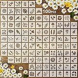 100 Pcs Stencils for Painting on Wood Reusable