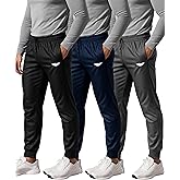 AMERICAN HEAVEN Men's Track & Training Jogger Pants | Multi Pack | Athletic Loose-fit Speed Sweatpants for Workout