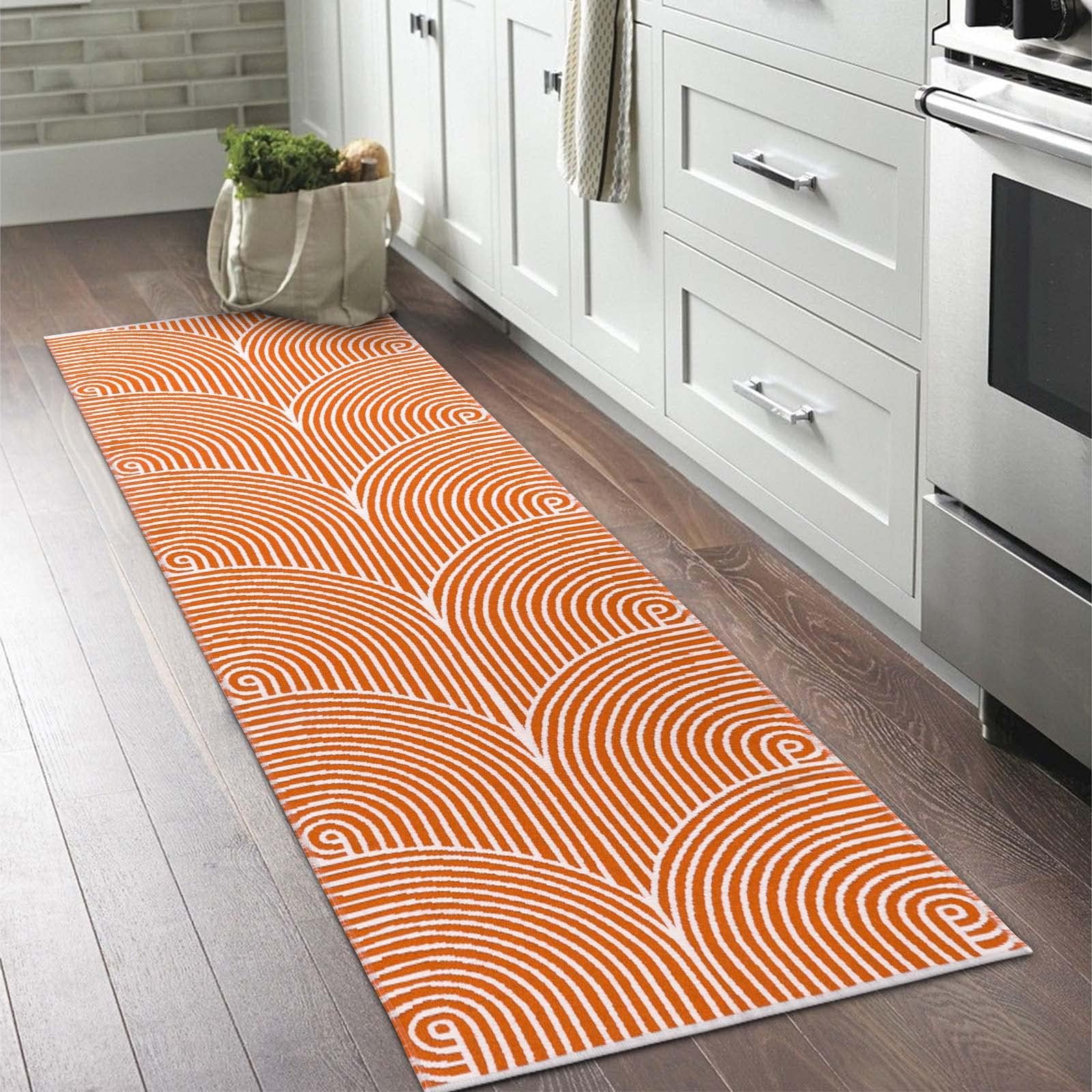 Photo 1 of Tiffasea Washable Runner Rug 2'x6', Long Kitchen Rugs Laundry Hallway Runner Cotton Woven Area Rug Entryway Throw Rugs Indoor Outdoor Carpet for Bedroom/Bathroom/Living Room