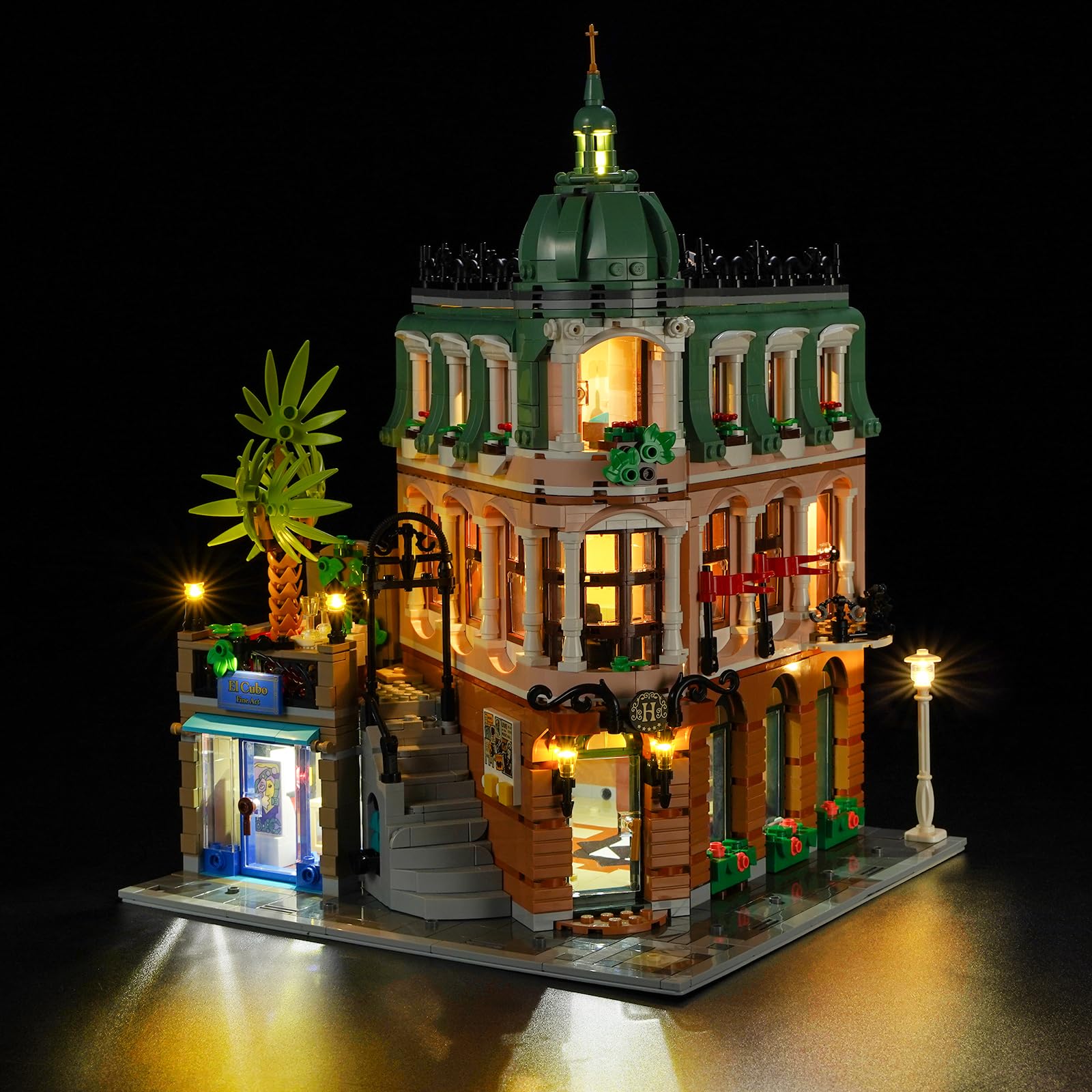 BRIKSMAX Led Lighting Kit for Boutique Hotel - Compatible with Lego-10297 Building Blocks Model- Not Include the Lego Set