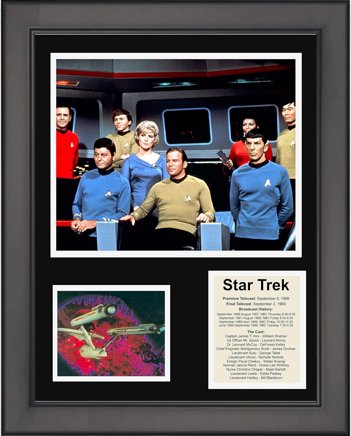Photographs - HOFSM.COM Hall of Fame Sports Memorabilia Framed Star Trek TV Series 12