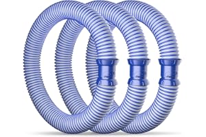 YIEELOG R0527700 Pool Vacuum Hose 39" Long, 1.5 Inch Diameter Fast Twist lock Hose Replacement Parts for Zodiac Mx6 MX8 Pool Cleaner, Cleaning Hose Kit for Inground Pool Above Pool Swimming Pool, 3 Pack(Blue)