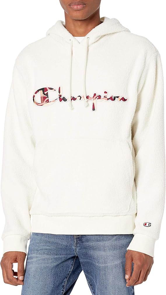 champion men's sherpa pullover hoodie