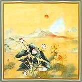 Myneiyi XL 43 Inch Extra Large Square Scarf Fashion Scarves Silk Feeling Hair Scarf Wrapping Scarfs Night Sleeping Headscarf