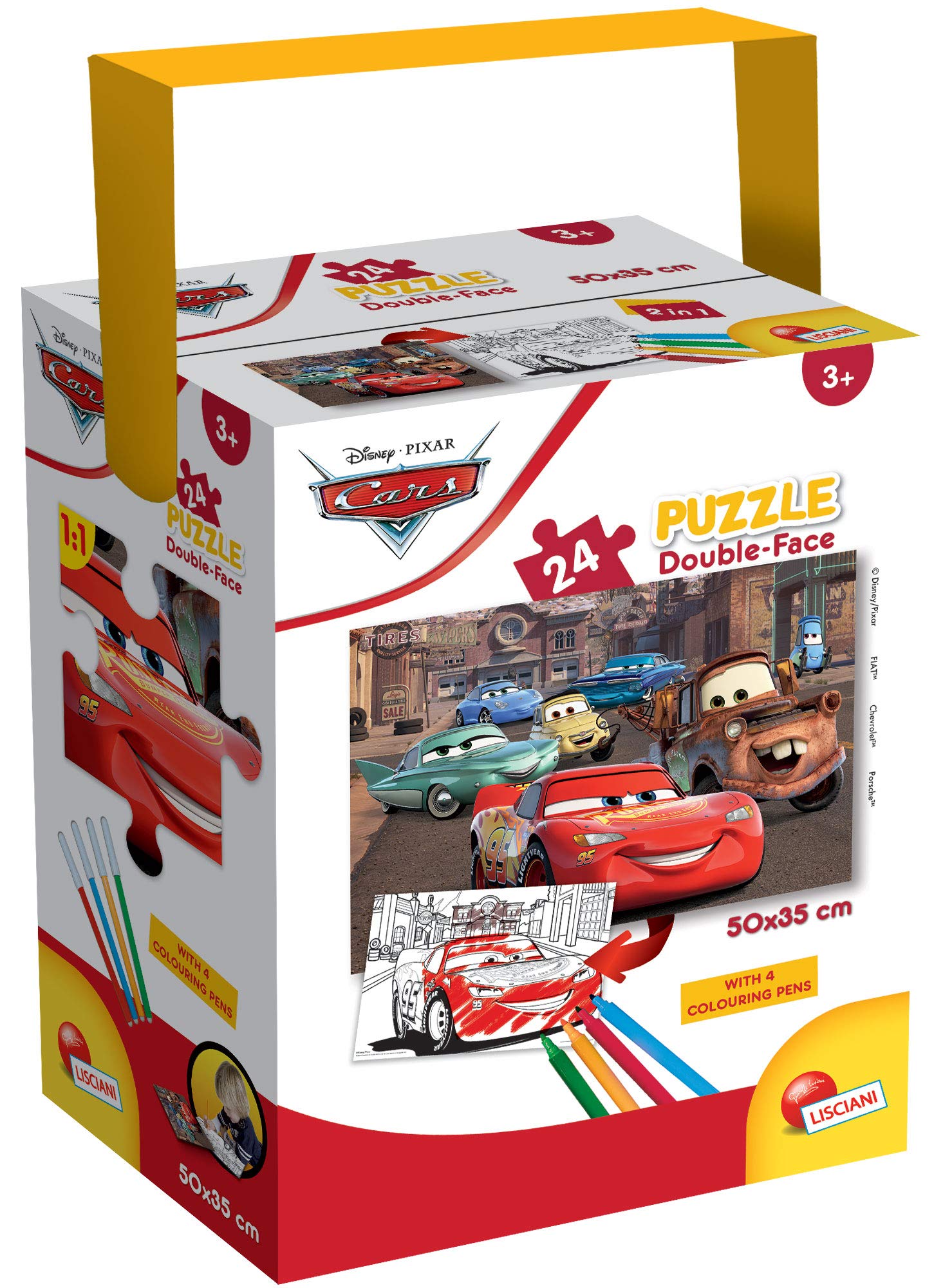 Lisciani Giochi - Disney Puzzle in a Tub Mini 24 - Cars Puzzle for Children, 86146