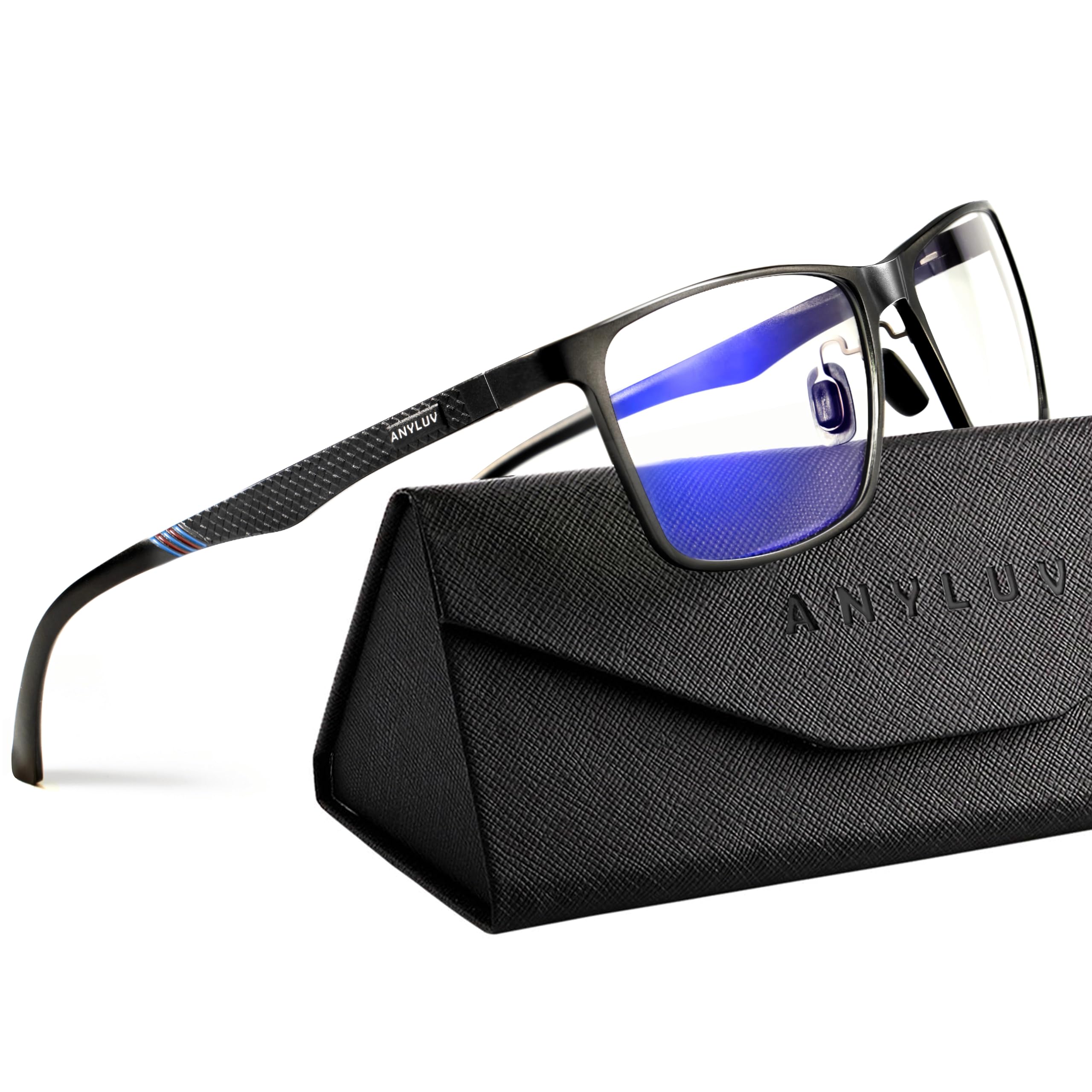 Photo 1 of ***FACTORY SEALED***
ANYLUV Blue Light Glasses Men/Women, Al-Mg Metal Computer Blue Light Blocking Glasses, Relieve Eyestrain and Eye Protection