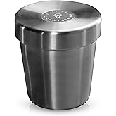 The Ice Cream Canteen | Original Shark Tank Insulated Ice Cream Pint Holder and Chiller | Stainless Steel Food Container for Frozen Treats, Travel, Beach & Gifts for Ice Cream Lovers (Stainless Steel)